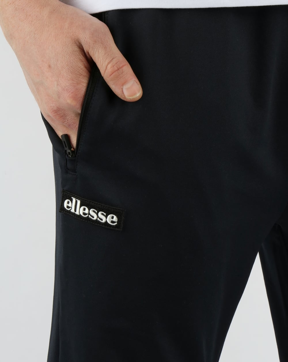 Ellesse Black Run Track Bottoms Black