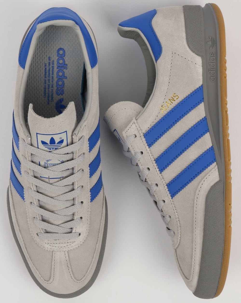Adidas Jeans MK2 Trainers Grey/Hi Res Blue