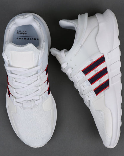 Adidas EQT Support ADV Trainers Crystal White/Navy/Scarlet