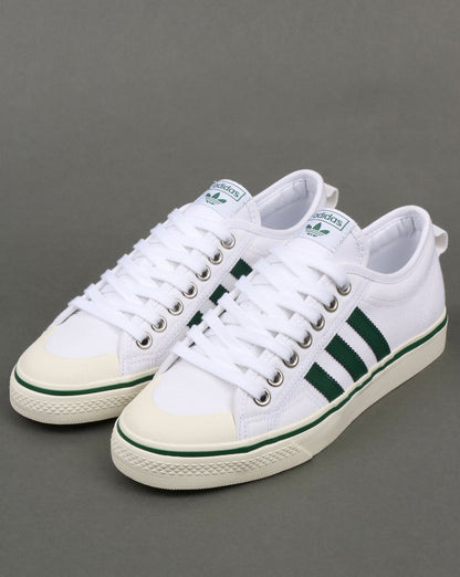 Adidas Nizza Trainers White/Green