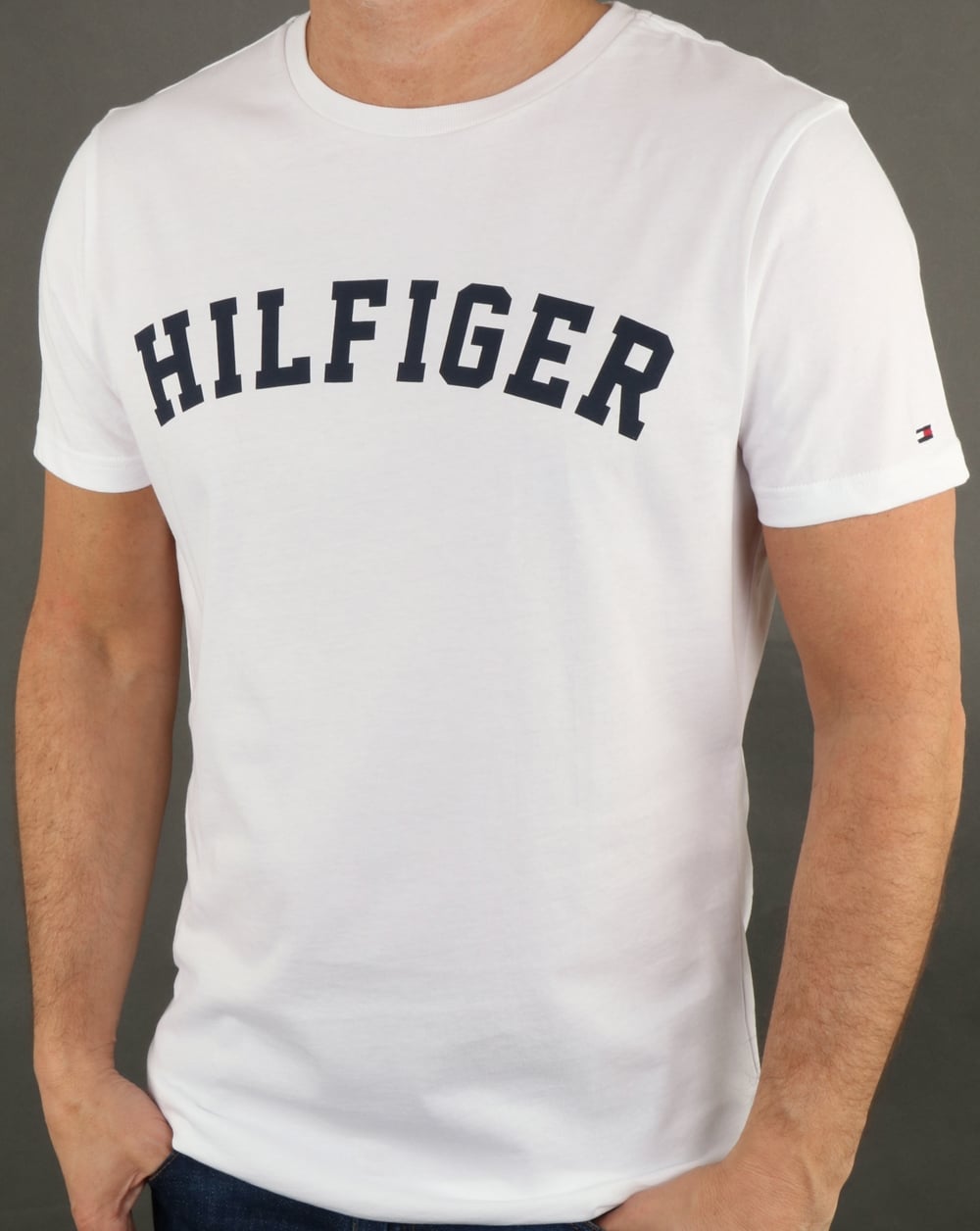 Tommy Hilfiger Text Logo T Shirt White