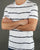 Aquascutum Whillan Aqua Stripe T Shirt White