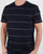 Aquascutum Whillan Aqua Stripe T Shirt Navy