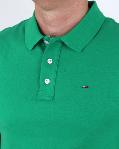 Tommy Hilfiger Cotton Pique Polo Shirt Green