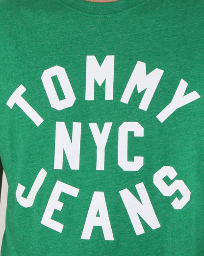 Tommy Hilfiger Nyc Logo T Shirt Jellybean Green