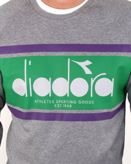 Diadora Spectra Sweatshirt Light Grey/light Emerald