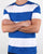 Tommy Hilfiger Race Stripe T Shirt Blue and White