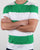 Tommy Hilfiger Race Stripe T Shirt Jellybean Green and White