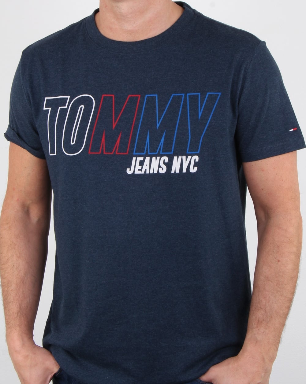 Tommy Hilfiger Vintage Graphic T Shirt Navy