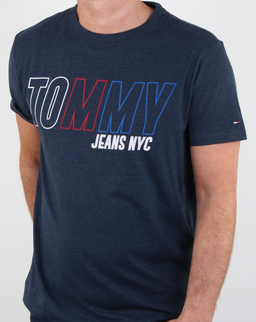 Tommy Hilfiger Vintage Graphic T Shirt Navy