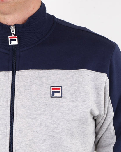 Fila Vintage Mivvi Track Top Light Grey Marl