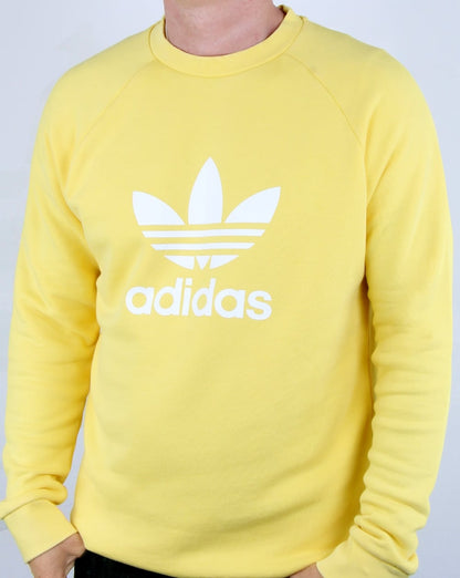 Adidas Originals Trefoil Sweatshirt Soft Lemon