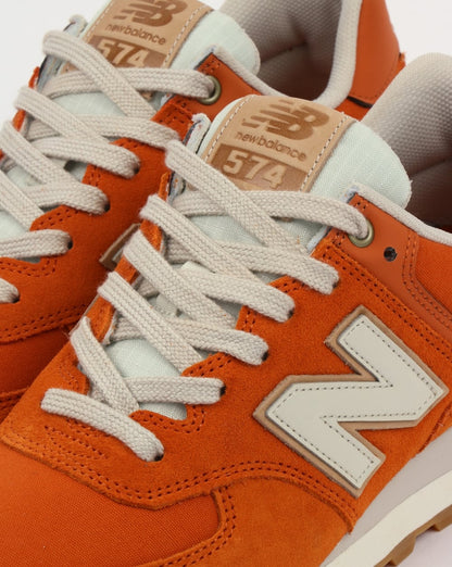 New Balance 574 Trainers Orange/Moonbeam