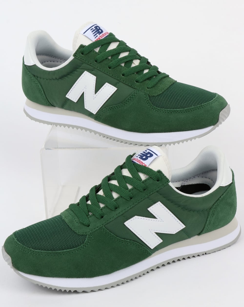 New Balance 220 Trainers Forest Green/White
