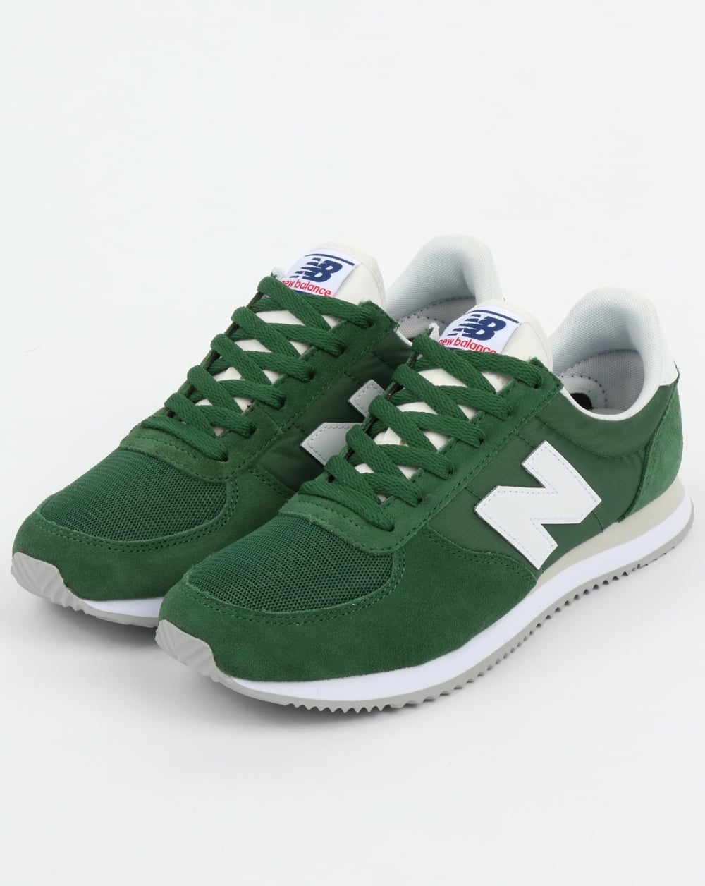 New Balance 220 Trainers Forest Green/White