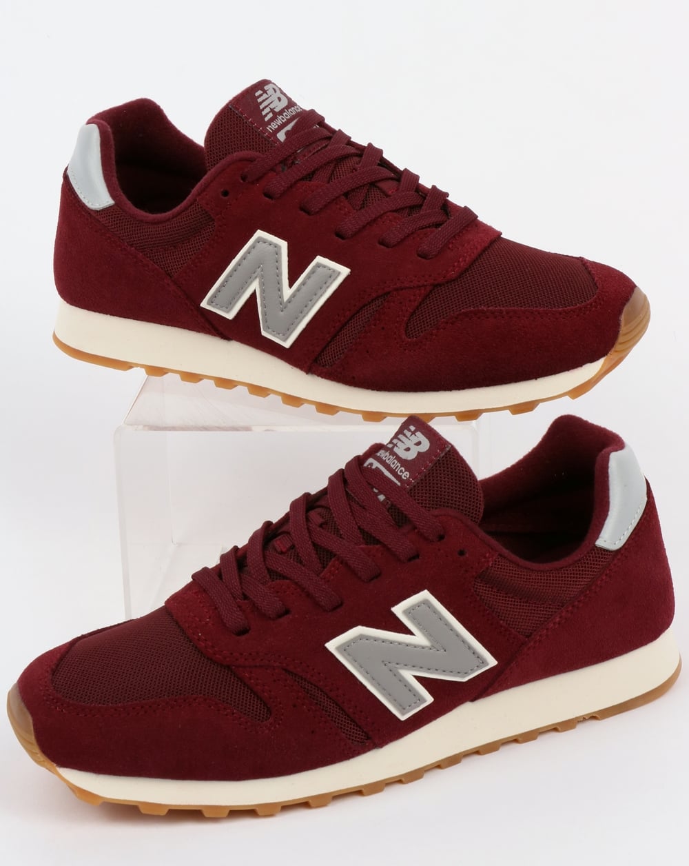 New Balance 373 Trainers Burgundy/Grey