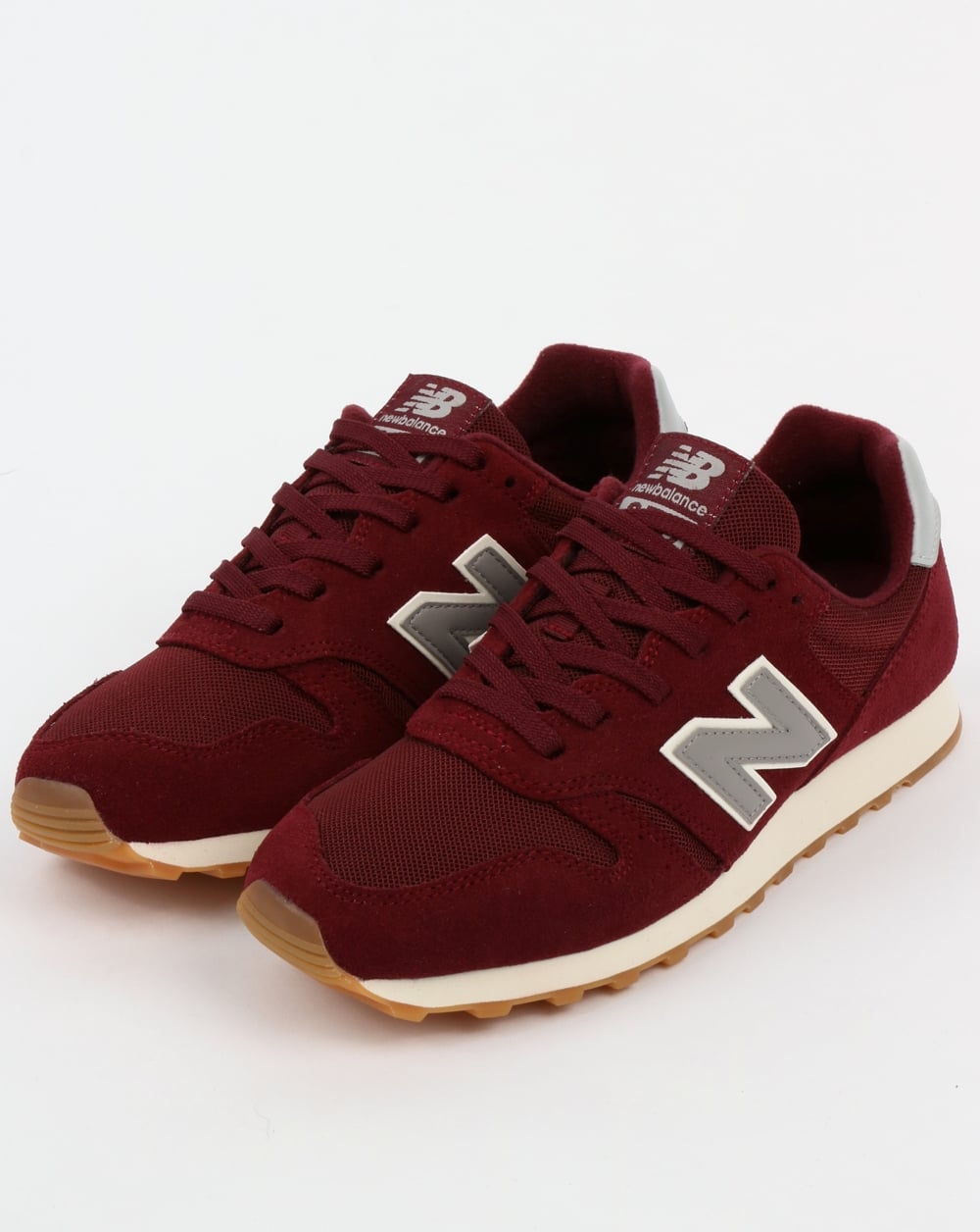 New Balance 373 Trainers Burgundy/Grey