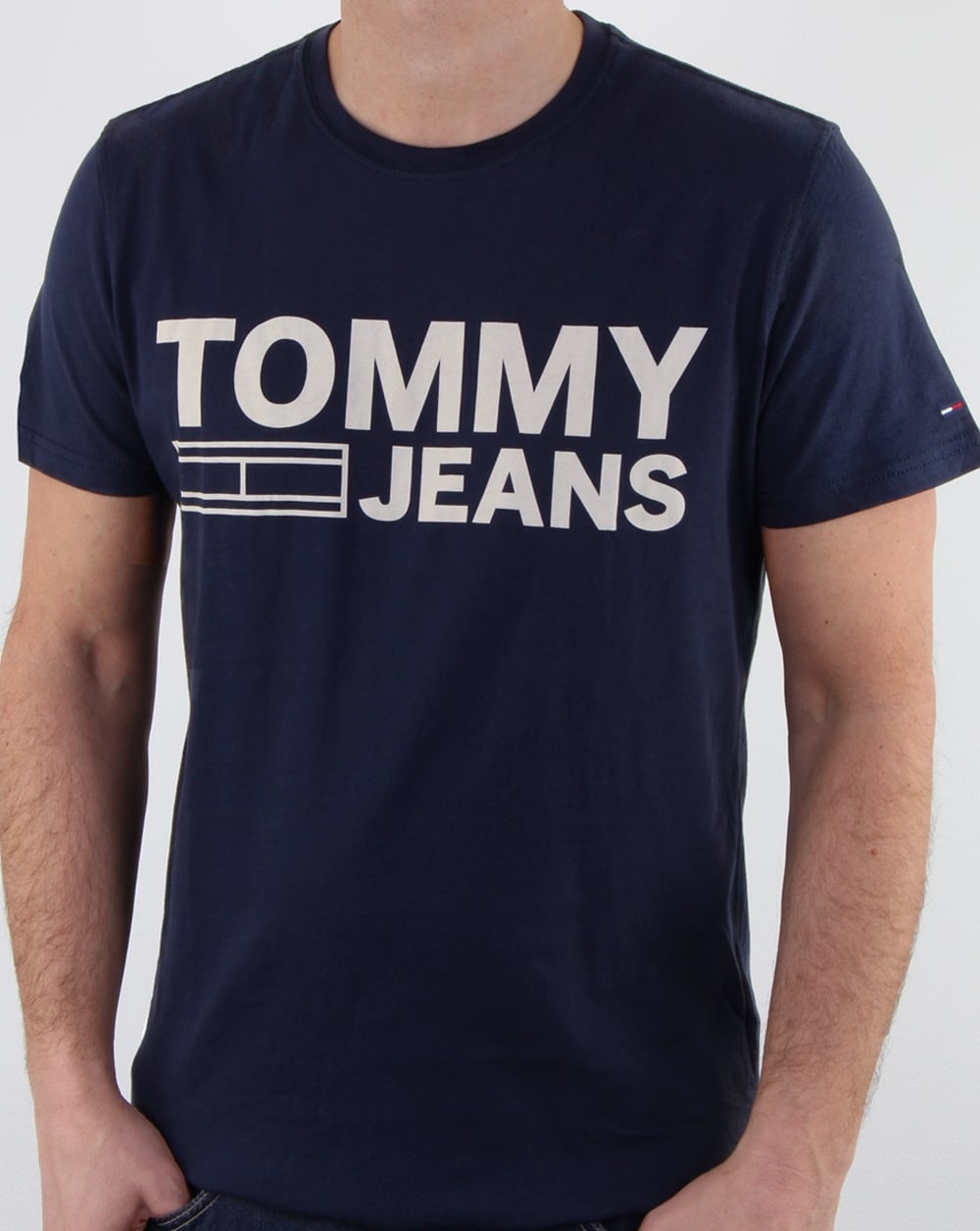 Tommy Hilfiger Logo T Shirt Navy