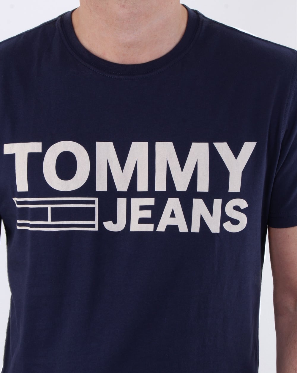 Tommy Hilfiger Logo T Shirt Navy