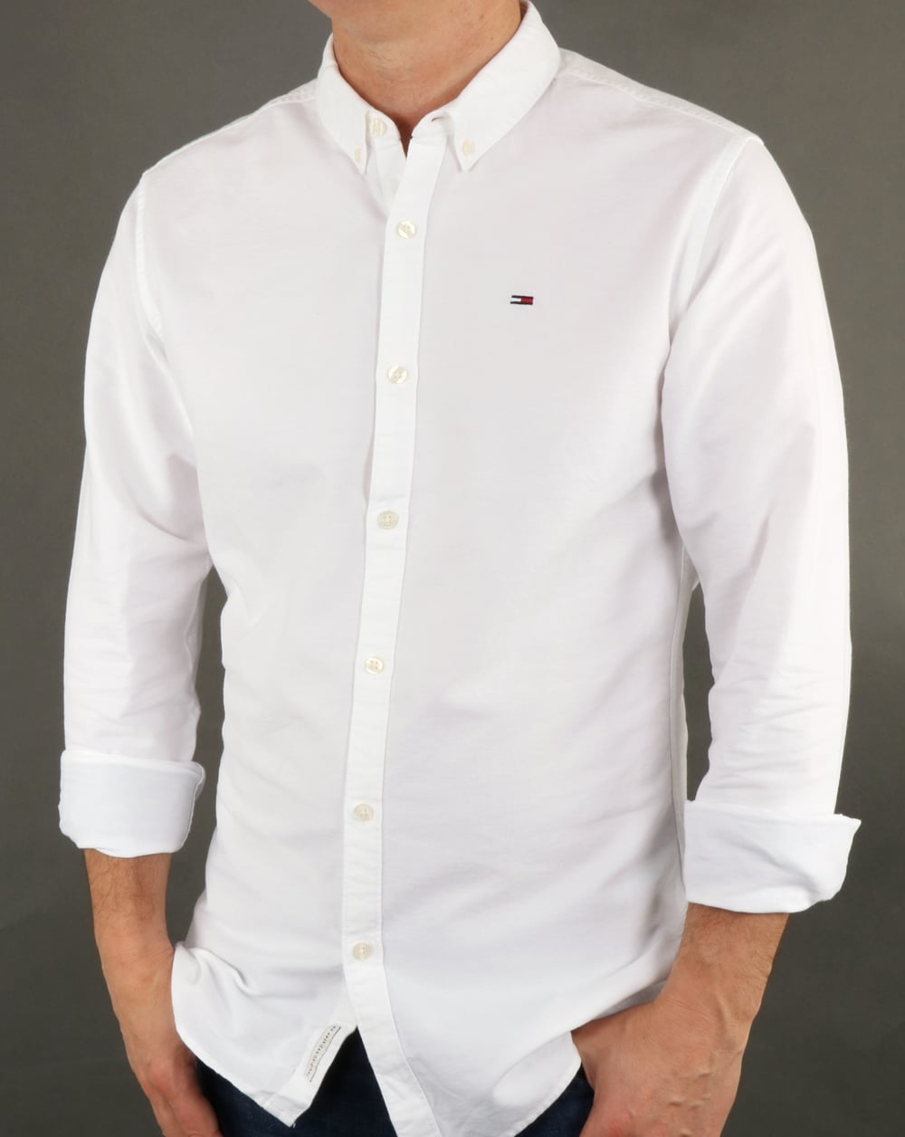 Tommy Hilfiger Cotton Oxford Shirt Classic White