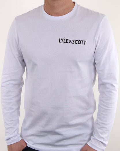 Lyle And Scott Mcgowan Long Sleeve Graphic T Shirt White
