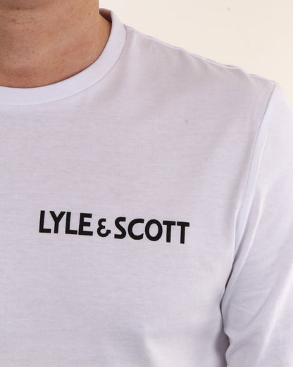 Lyle And Scott Mcgowan Long Sleeve Graphic T Shirt White