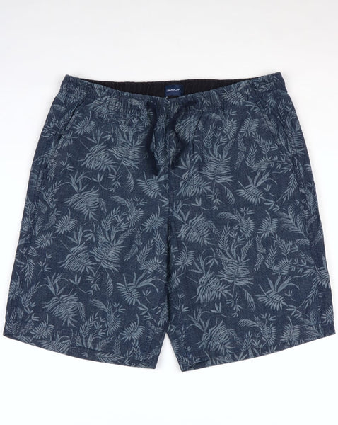 Gant Relaxed Printed Shorts Classic Blue