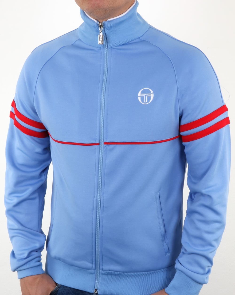 Sergio Tacchini Star Track Top Sky Blue/Red