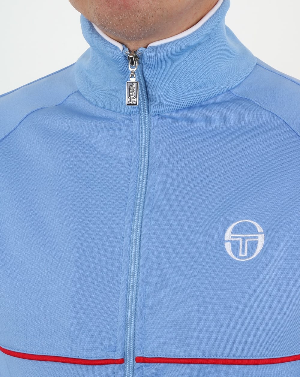 Sergio Tacchini Star Track Top Sky Blue/Red