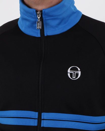 Sergio Tacchini Dallas Track Top Black/royal Blue
