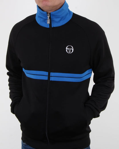 Sergio Tacchini Dallas Track Top Black/royal Blue