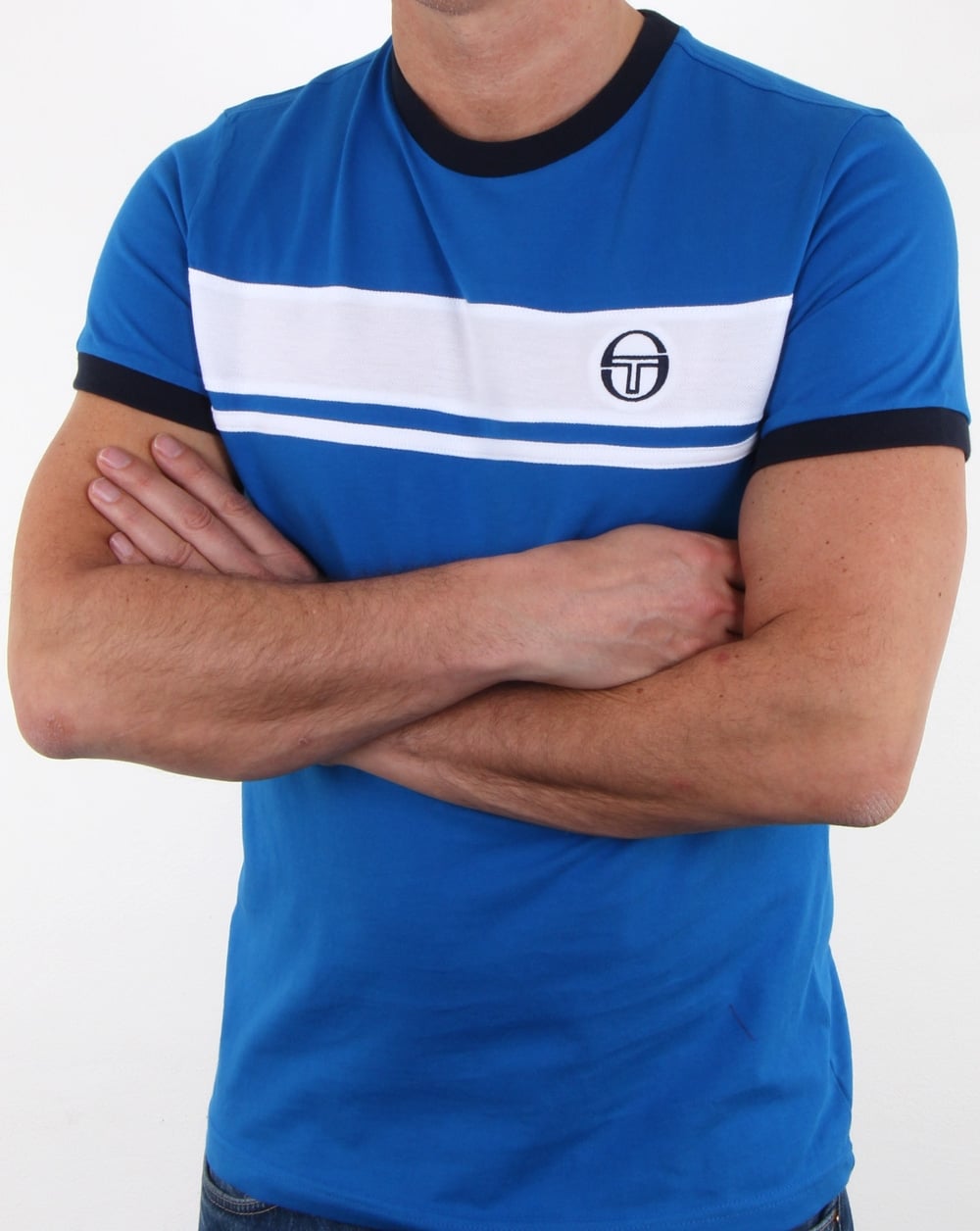 Sergio Tacchini Masters T Shirt Royal/white