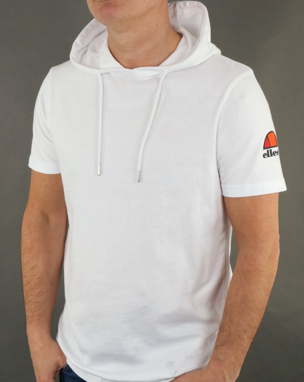 Ellesse Hooded T Shirt White