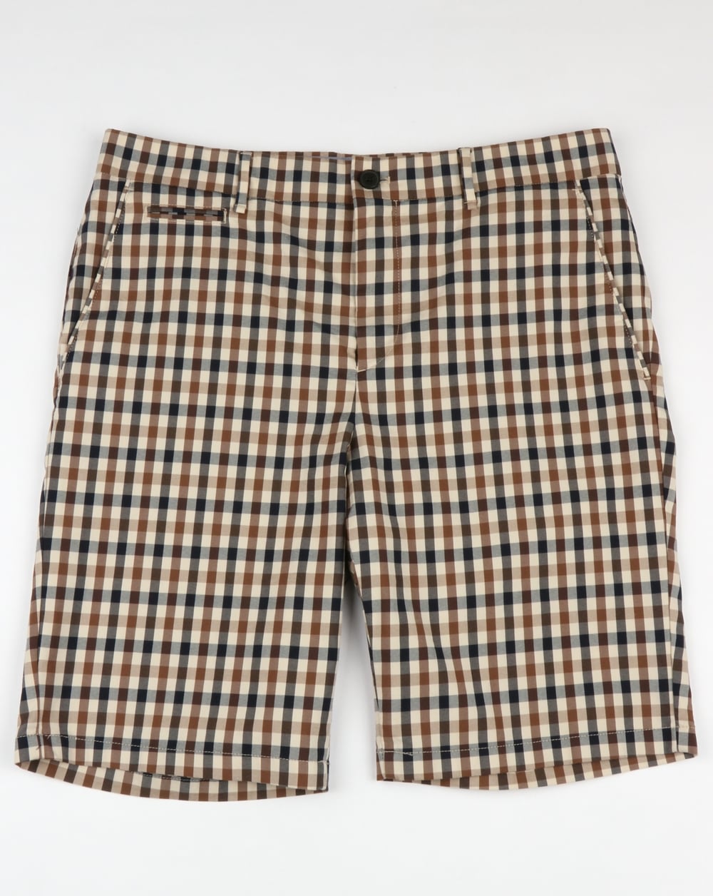 Aquascutum Winster Club Check Shorts Vicuna