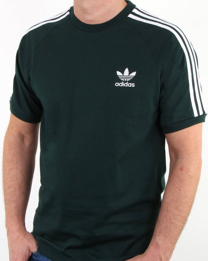 Adidas Originals 3 Stripes T Shirt Green