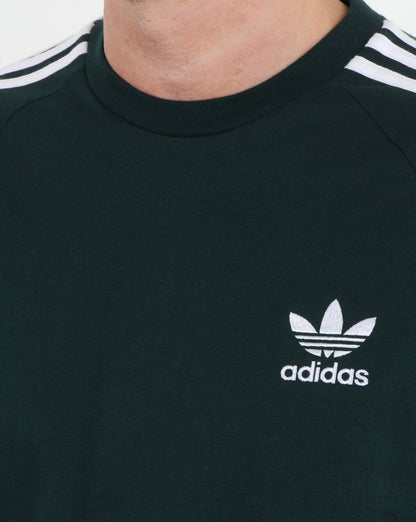 Adidas Originals 3 Stripes T Shirt Green