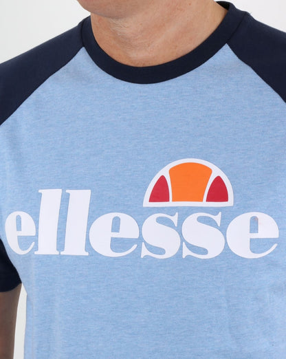 Ellesse Contrast T Shirt Sky Blue / Navy