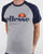 Ellesse Contrast T Shirt Grey Marl Navy