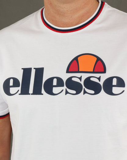 Ellesse Multi Ringer T Shirt White