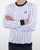 Fila Vintage Velour Stripe Sweat Top White