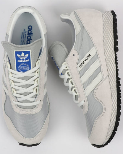 Adidas New York Trainers Crystal White/Grey