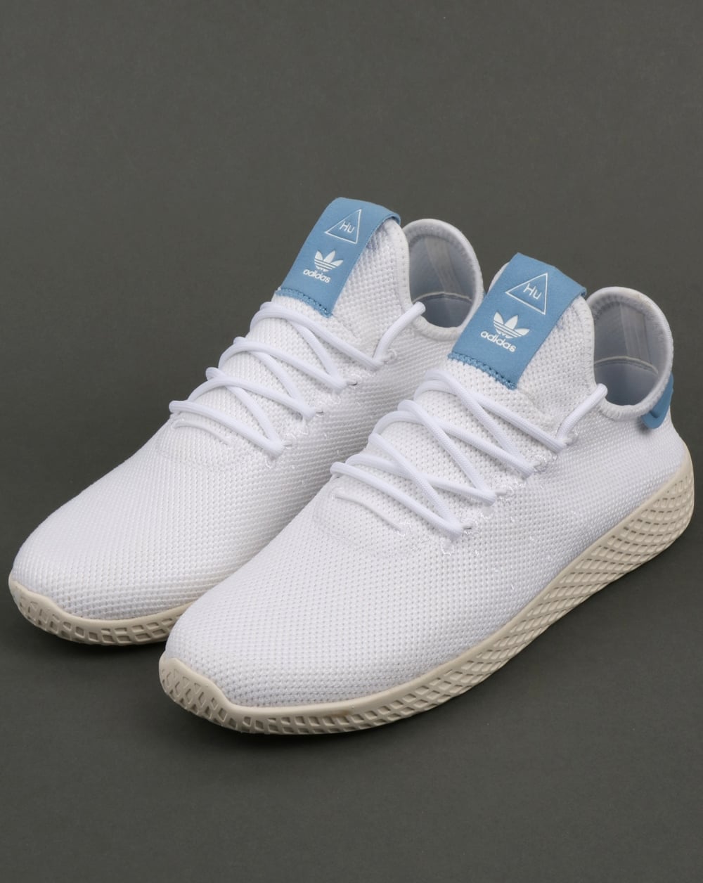 Adidas PW Tennis HU Trainers White/Sky Blue