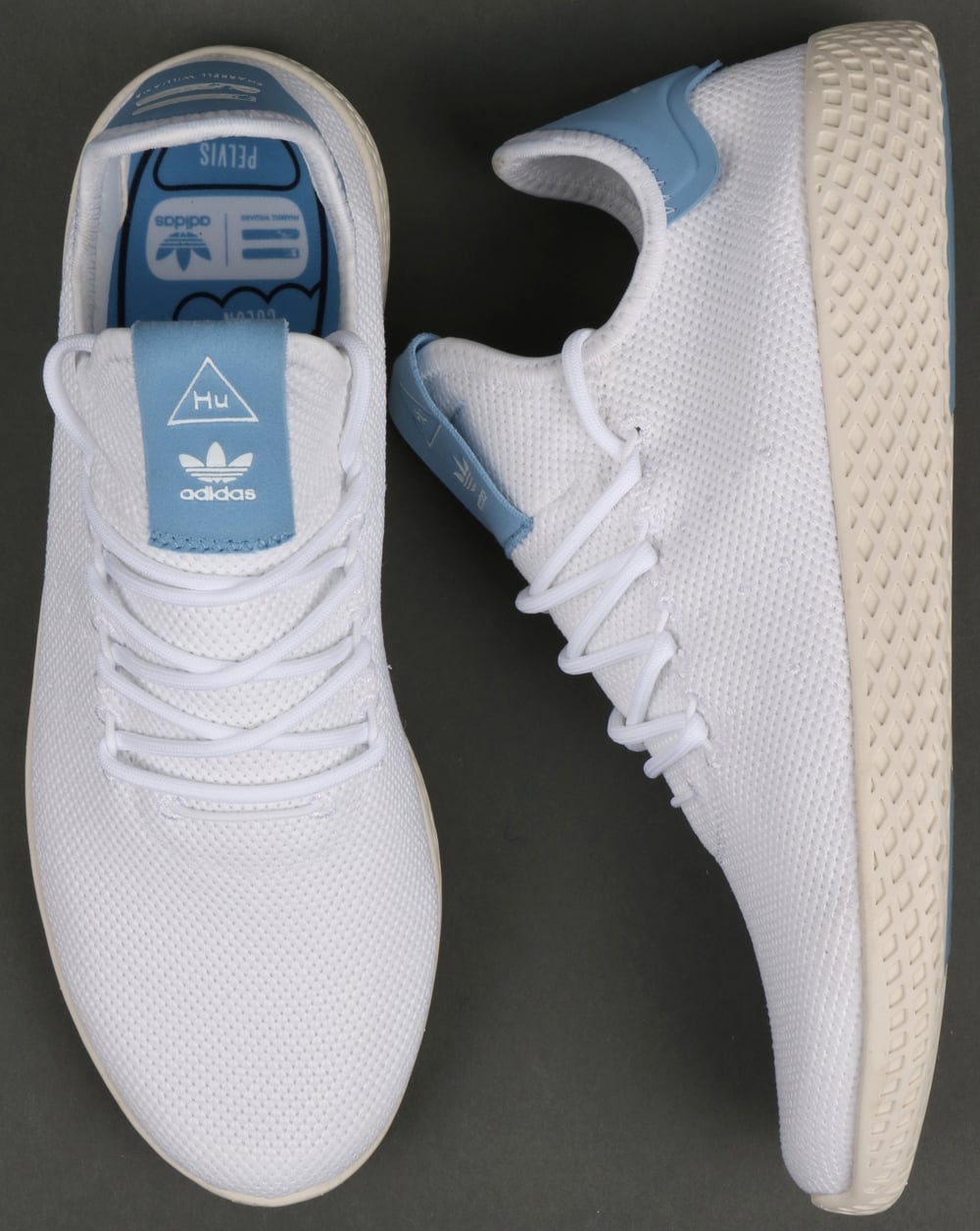 Adidas PW Tennis HU Trainers White/Sky Blue