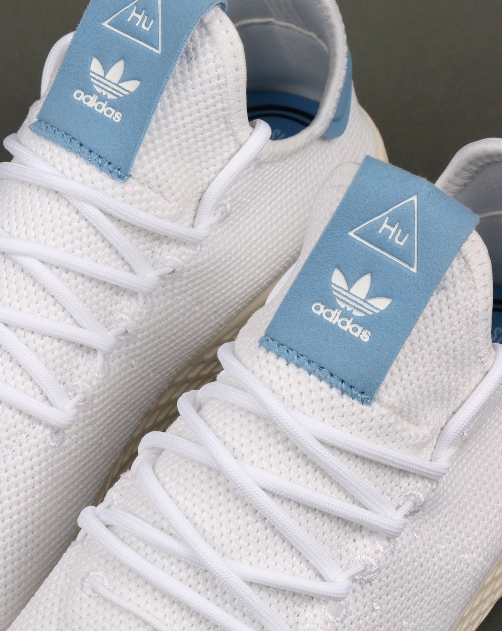 Adidas PW Tennis HU Trainers White/Sky Blue