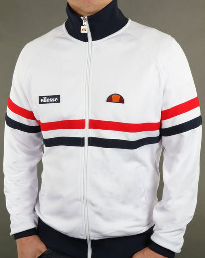 Ellesse Rimini Track Top White/Red/Navy