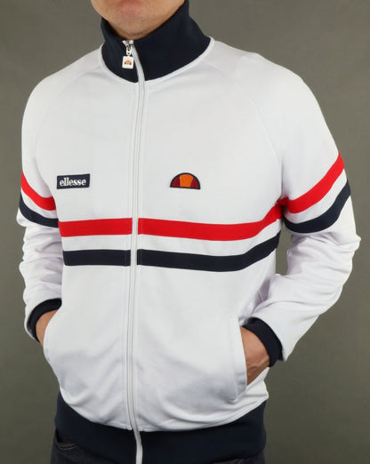 Ellesse Rimini Track Top White/Red/Navy