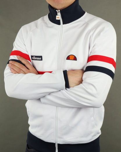 Ellesse Rimini Track Top White/Red/Navy