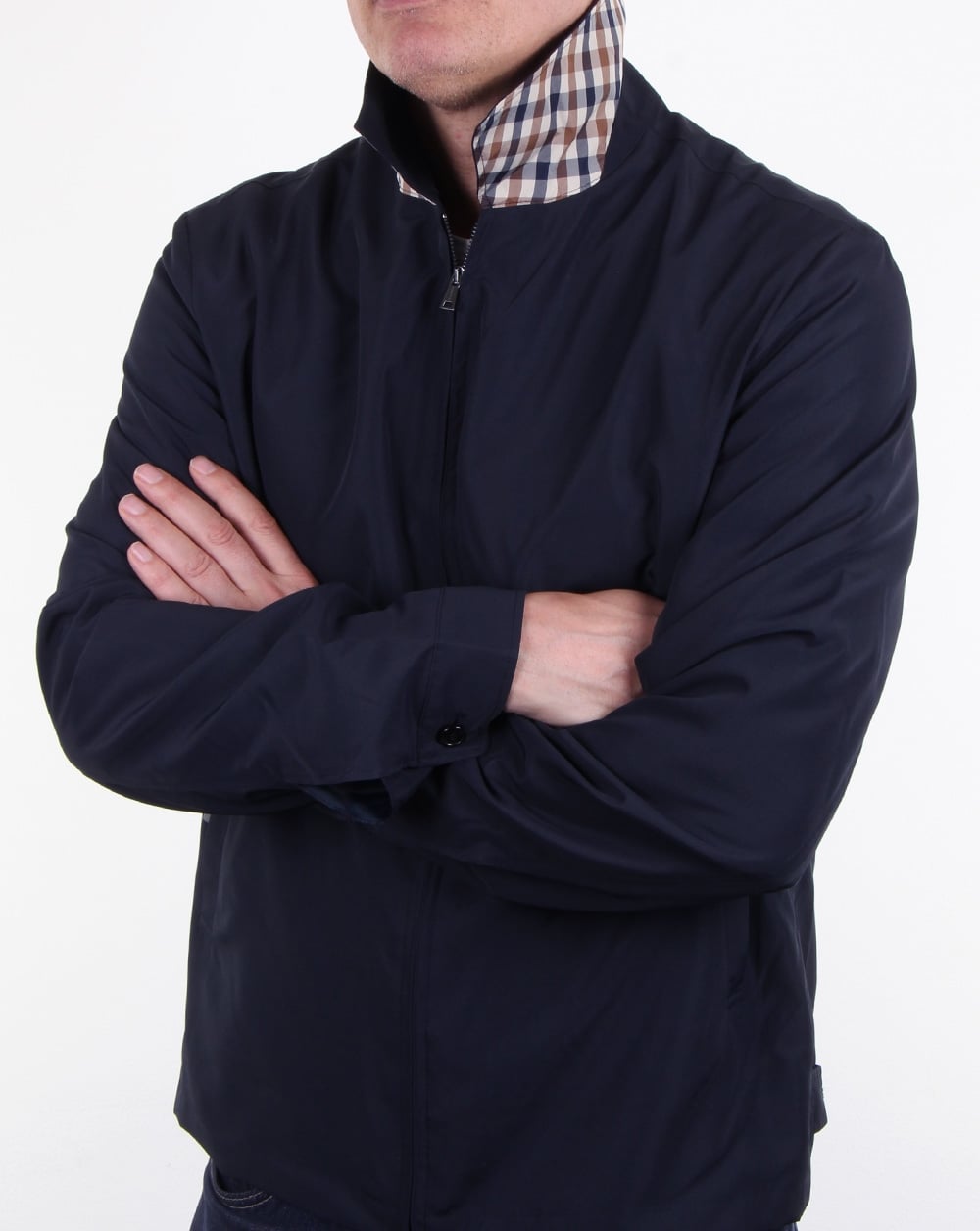 Aquascutum Cliff Nylon Harrington Navy