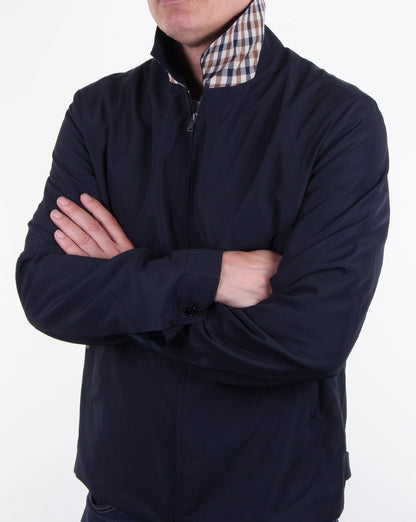 Aquascutum Cliff Nylon Harrington Navy