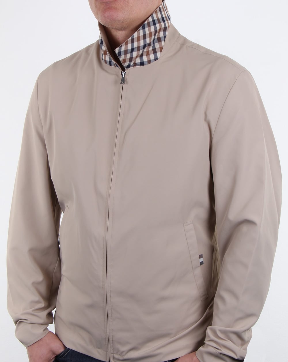 Aquascutum Cliff Nylon Harrington light camel